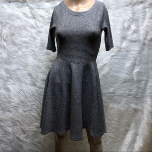 Altar'd State Grey Short Sleeve Dress Zipper Back
